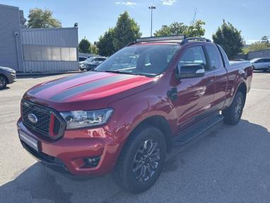 Voir le détail de l'offre de cette FORD Ranger 2.0 TDCi 213ch Super Cab Stormtrak BVA10 de 2022 en vente à partir de 485.74 € / mois